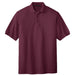 Burgundy Port Authority Silk Touch Polo With Logo