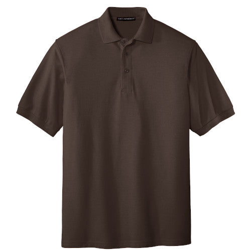 Coffee Bean Port Authority Silk Touch Polo With Logo