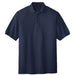 Navy Port Authority Silk Touch Polo With Logo