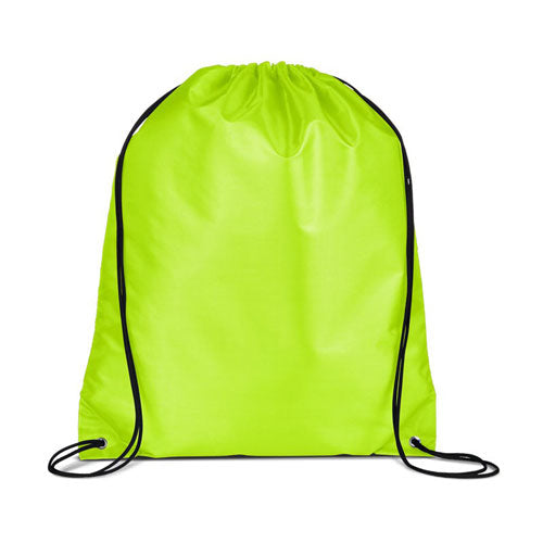 Lime Green Custom Drawstring Backpack