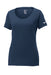 College Navy Custom Nike Ladies Cotton T-Shirt