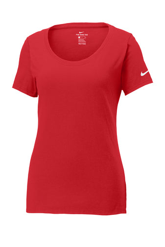 Gym Red Custom Nike Ladies Cotton T-Shirt