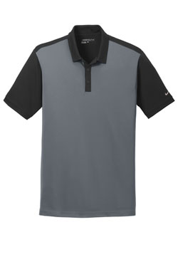 Black/Dark Grey Nike Dri-FIT Colorblock Icon Modern Fit Polo With Logo