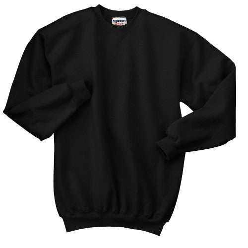 Black Custom Hanes Crewneck Sweatshirt