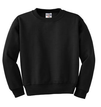 Black Custom Jerzees Youth Sweatshirt