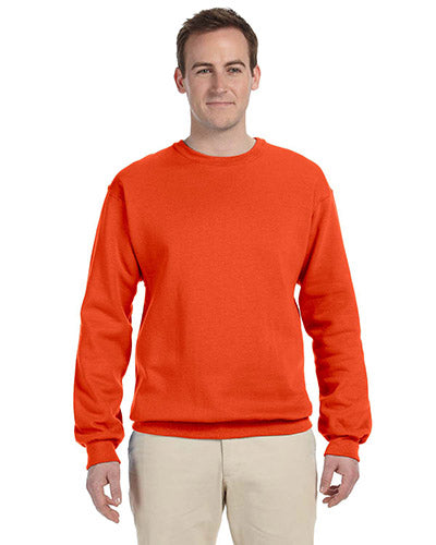 Burnt Orange Custom Jerzees Crewneck Sweatshirt