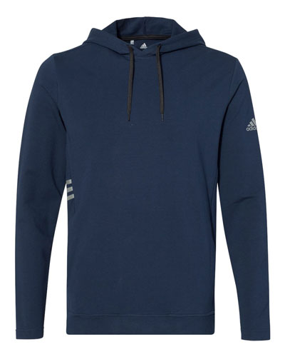 Collegiate Navy Custom Adidas - Lightweight Hooded Sweatshirt