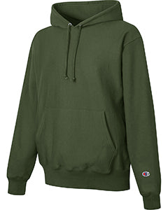 Dark Green Custom Champion Heavyweight Hooded Sweatshirt