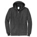 Dark Heather Grey Custom Full Zip Hooded Sweatshirt