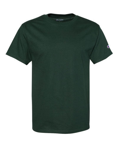 Dark Green Custom Champion Short Sleeve T-Shirt