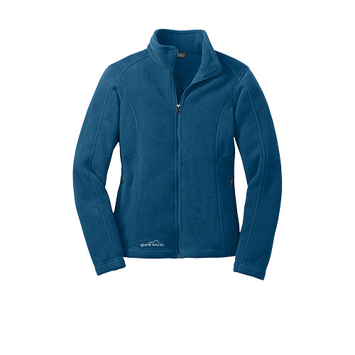 Deep Sea Blue Custom Eddie Bauer Ladies Full-Zip Fleece Jacket