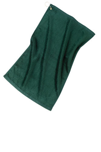 Hunter Green Custom Velour Golf Towel