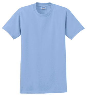 Light Blue Custom Gildan Ultra Cotton T-Shirt