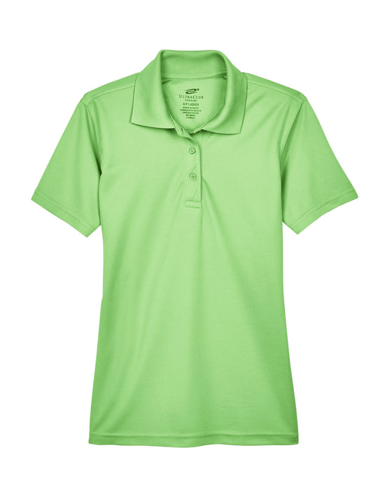 Light Green Ladies Dry Wicking Polo With Logo
