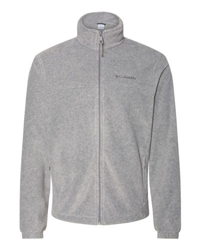 Light Grey Custom Columbia Steens Mountain Fleece 2.0 Full-Zip Jacket