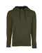 Military Green/ Black Custom Next Level Unisex French Terry Pullover Hoody
