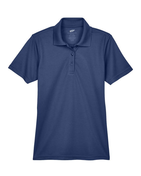 Navy Ladies Dry Wicking Polo With Logo