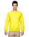 Neon Yellow Custom Jerzees Crewneck Sweatshirt