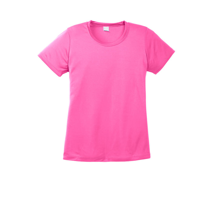 Neon Pink Custom Ladies Dry Performance T-Shirt
