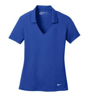 Old Royal Nike Ladies Dri-FIT Vertical Mesh Polo With Logo