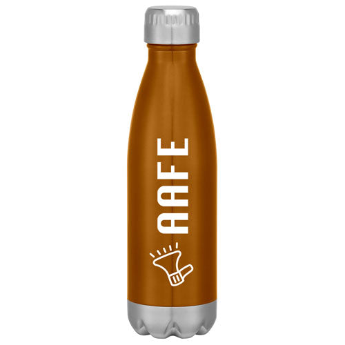 Orange Custom Cola Shaped Stainless Steel Bottle