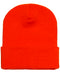 Red Custom Yupoong Knit Cap