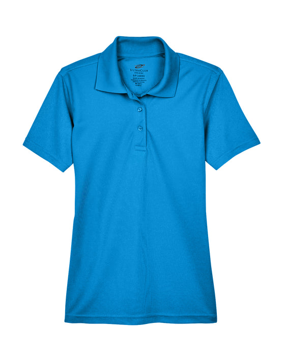 Pacific Blue Ladies Dry Wicking Polo With Logo