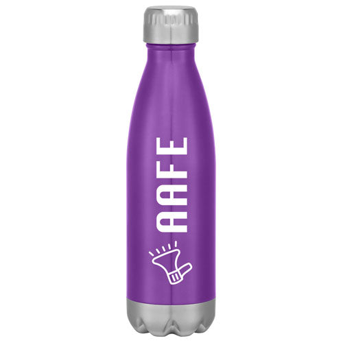 Purple Custom Cola Shaped Stainless Steel Bottle