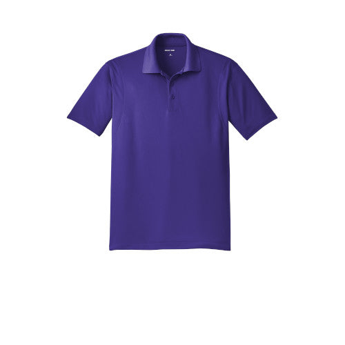 Purple Micropique Sport Wick Polo With Logo