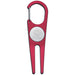 Red Custom Divot Tool with Ball Marker