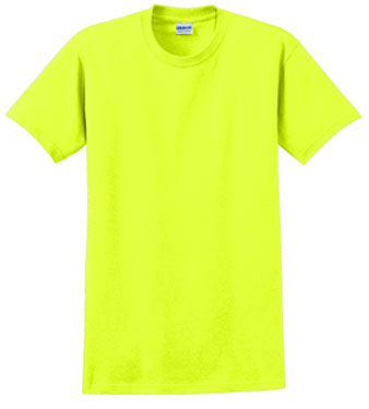 Safety Green Custom Gildan Ultra Cotton T-Shirt