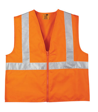 Safety Orange/Reflective Custom Safety Orange Reflective Vest