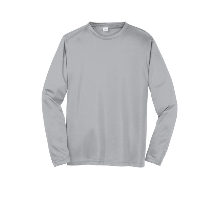 Silver Custom Long Sleeve Dry Performance T-Shirt