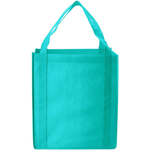 Teal Custom Reusable Grocery Bag