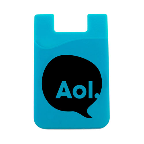 Teal Custom Silicone Cell Phone Wallet