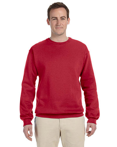True Red Custom Jerzees Crewneck Sweatshirt