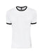 White/ Black Custom Next Level Unisex Ringer T-Shirt