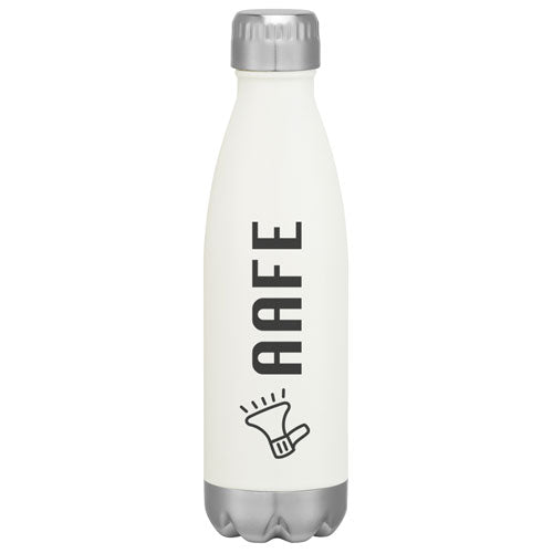 White Custom Cola Shaped Stainless Steel Bottle