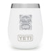 White Custom Engraved 10 oz Yeti Stemless Wine Tumbler