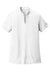White Nike Ladies Dri-FIT Hex Textured V-Neck Top With Logo