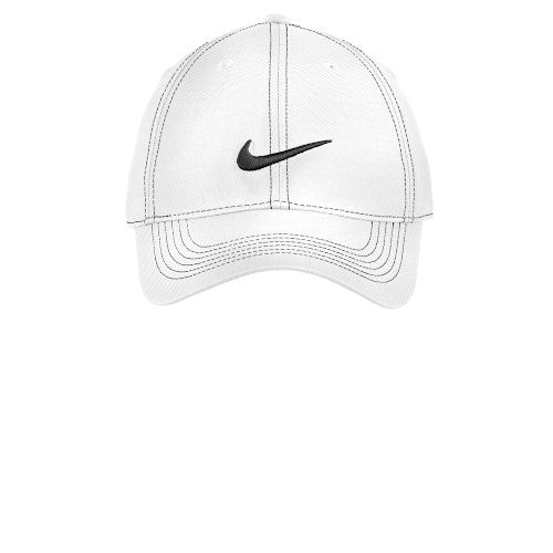 White Custom Nike Swoosh Hat