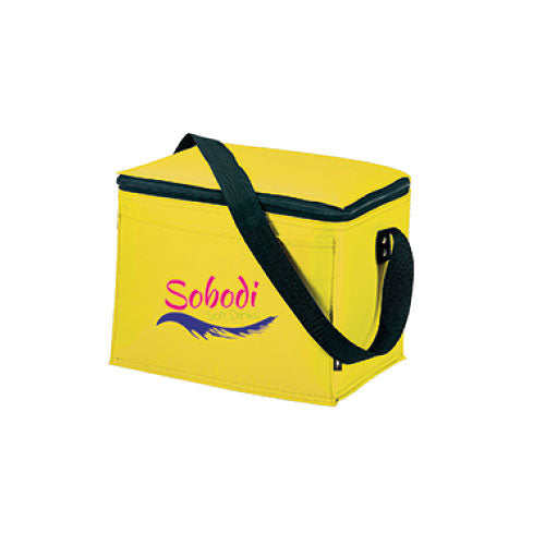 Yellow Custom 6 Pack Cooler Bag