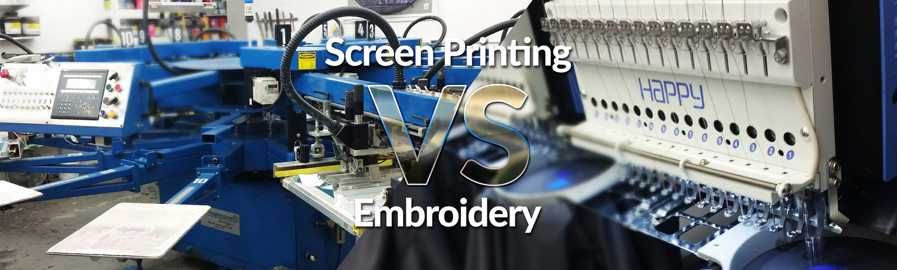 Screen Printing vs Embroidery