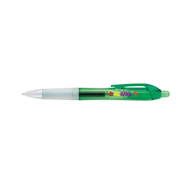 Clear Green Custom Bic Clic Gel Pen