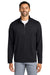 Front View of Black TravisMathew Crestview 1/4-Zip TM1MW452 plain
