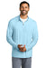 Front View of DreamBlue TravisMathew Crestview 1/4-Zip TM1MW452 plain