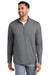 Front View of GreyHthr TravisMathew Crestview 1/4-Zip TM1MW452 plain