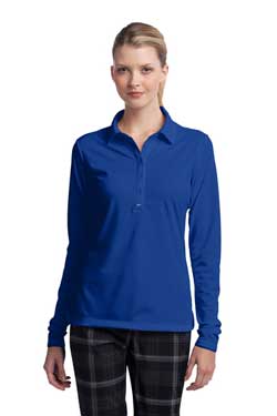 Nike Ladies Long Sleeve Dri-FIT Stretch Tech Polo With Logo