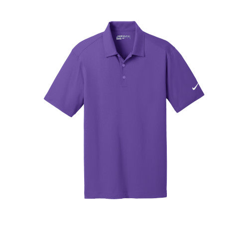Court Purple Nike Dri-FIT Mesh Golf Shirt With Logo