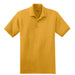 Gold Custom Jersey Knit Polo Shirt With Logo